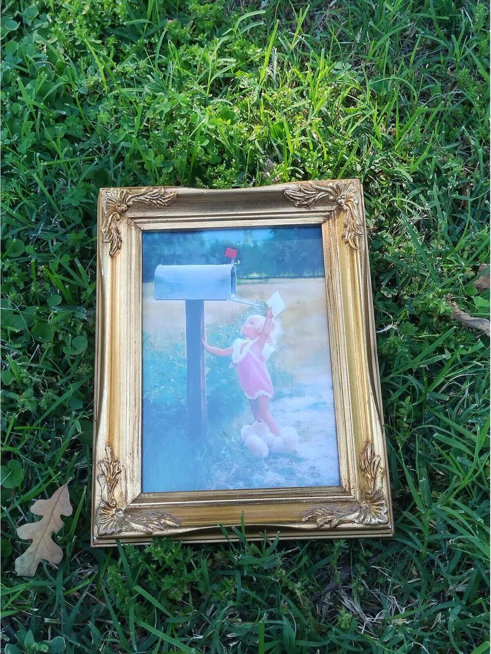 Donald Zolan Art Framed Lithograph letter to Grandma